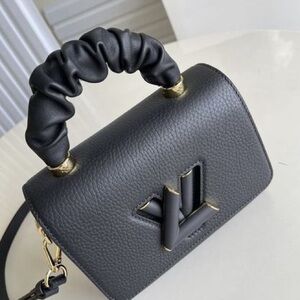 Black Louis Vuitton Scrunch Handbag